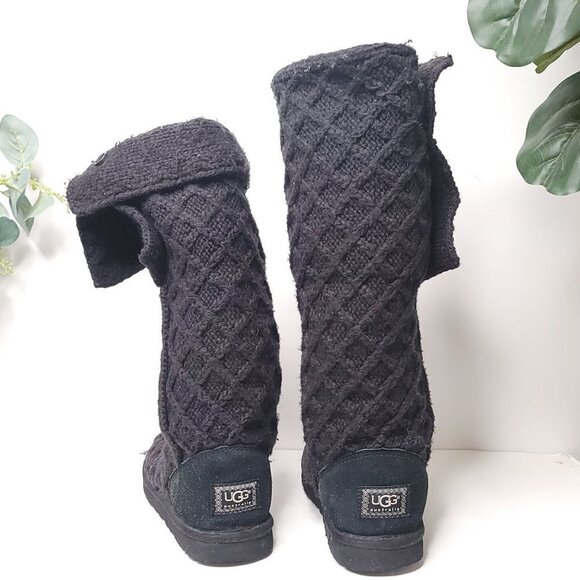UGG Lattice Cardi Button Detailed Knit Boots - Picture 4 of 8